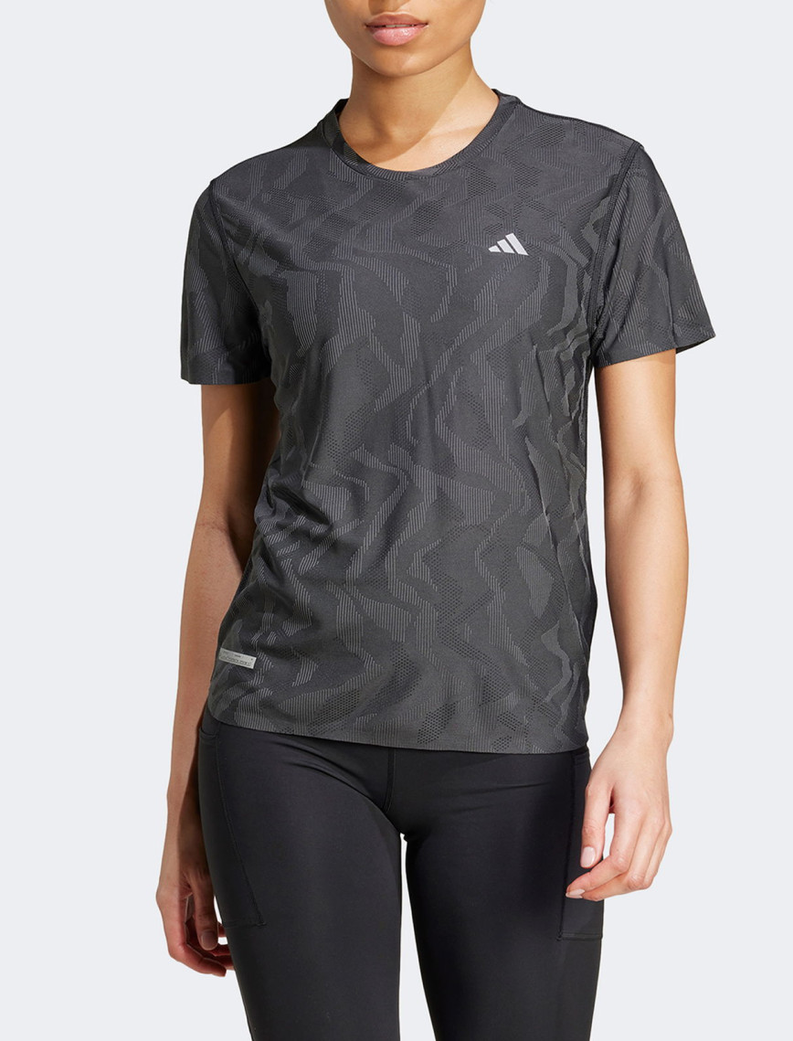 adidas Ultimate Heat Rdy Kadın Siyah Koşu T-Shirt