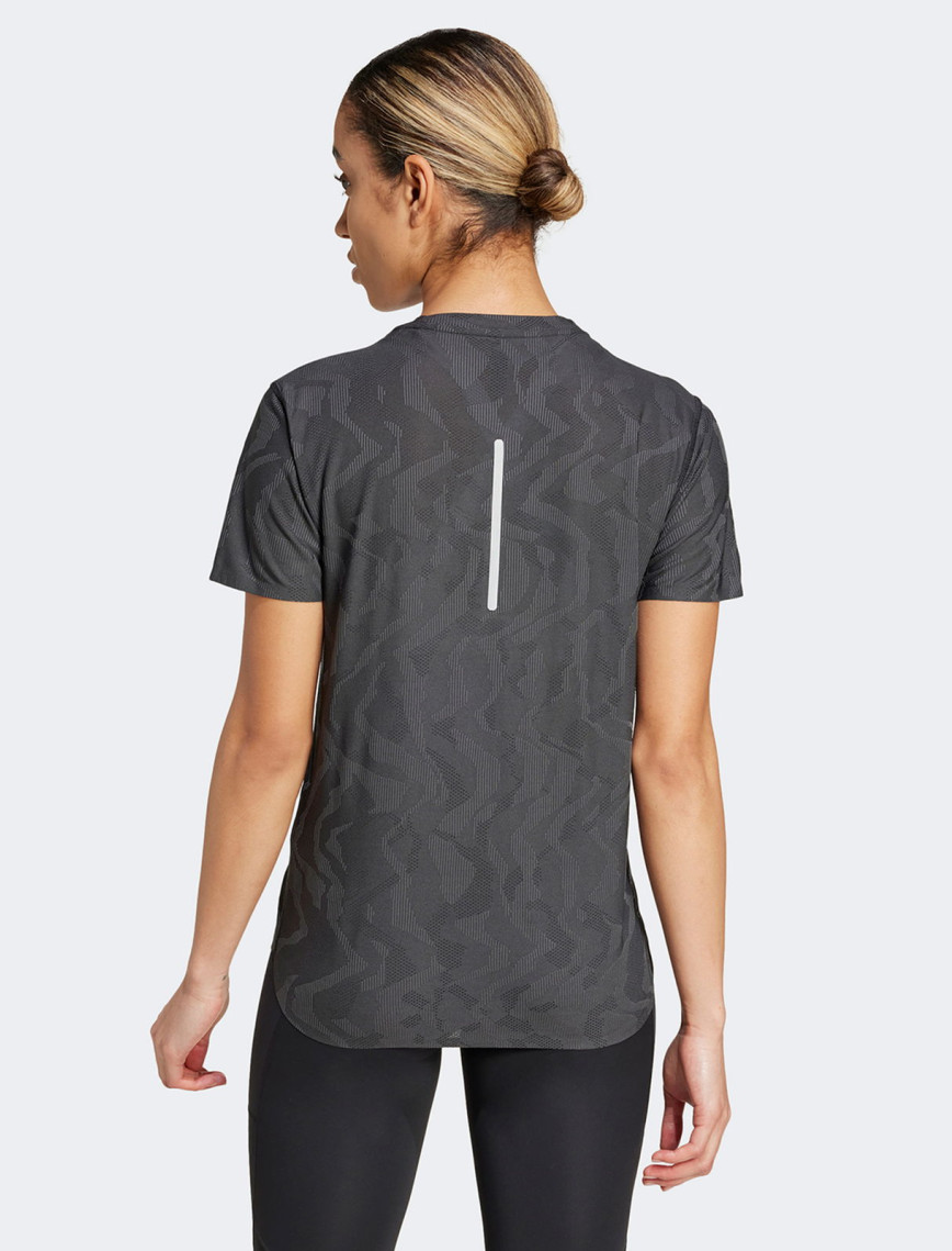adidas Ultimate Heat Rdy Kadın Siyah Koşu T-Shirt