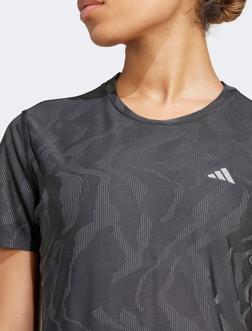 adidas Ultimate Heat Rdy Kadın Siyah Koşu T-Shirt