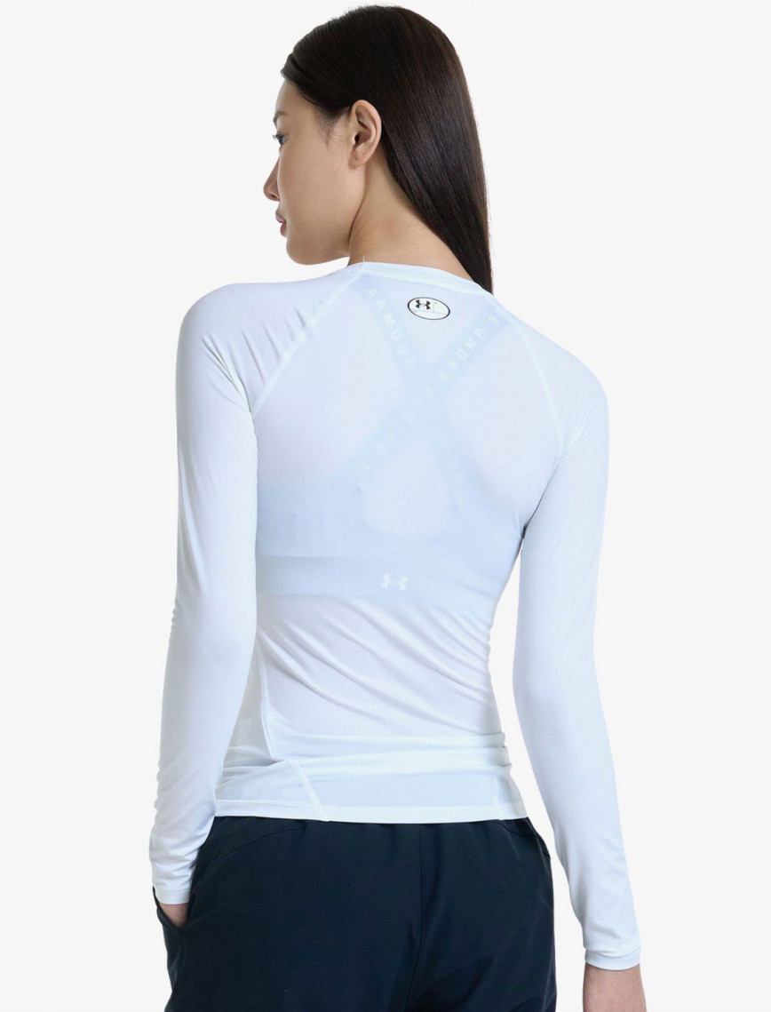 Under Armour HG Authentics Comp Kadın Beyaz Uzun Kollu Antrenman T-Shirt Under Armour HG Authentics Comp Kadın Beyaz Uzun Kollu Antrenman T-Shirt