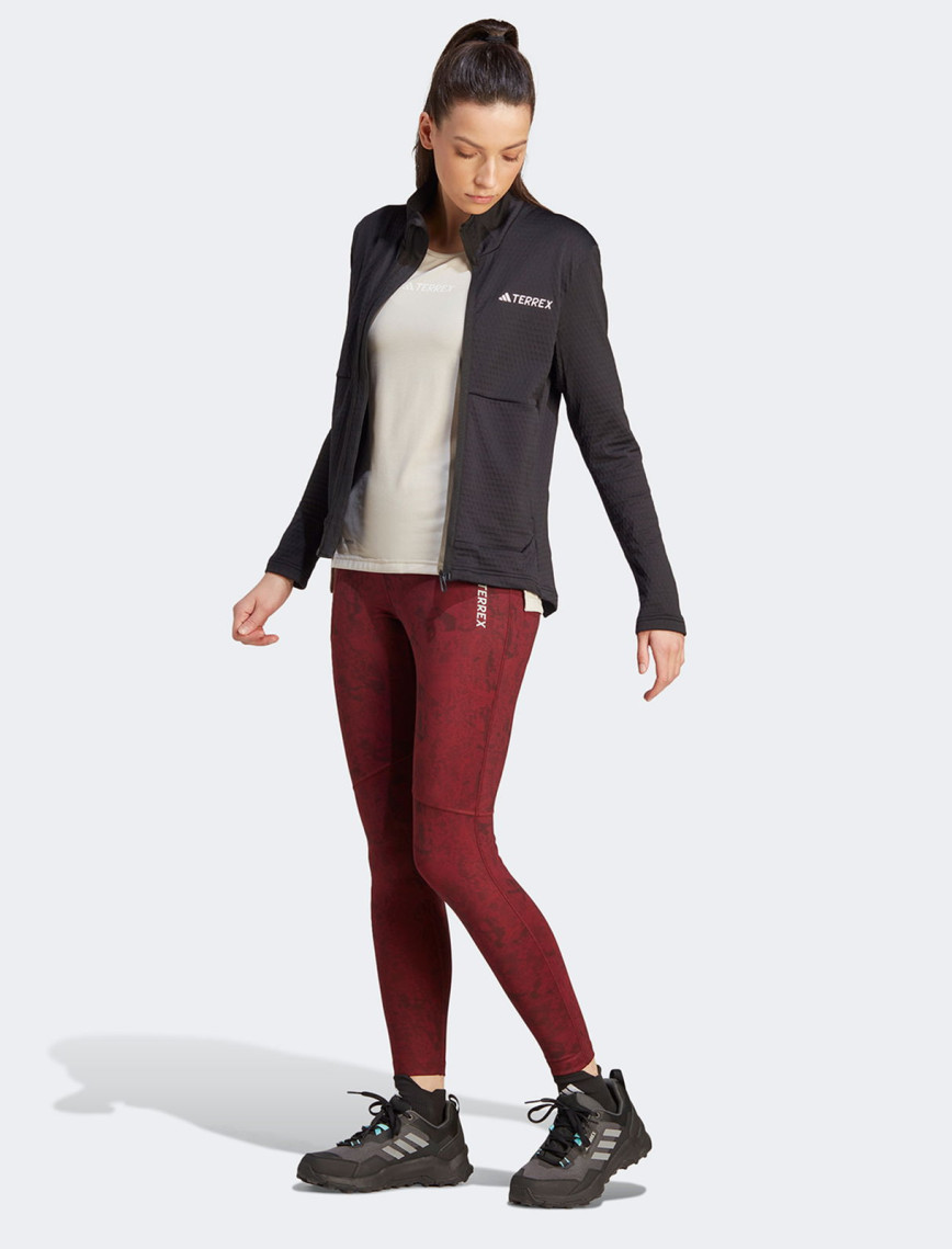 adidas Terrex Multi Light Fleece Full Zip Kadın Siyah Antrenman Üstü
