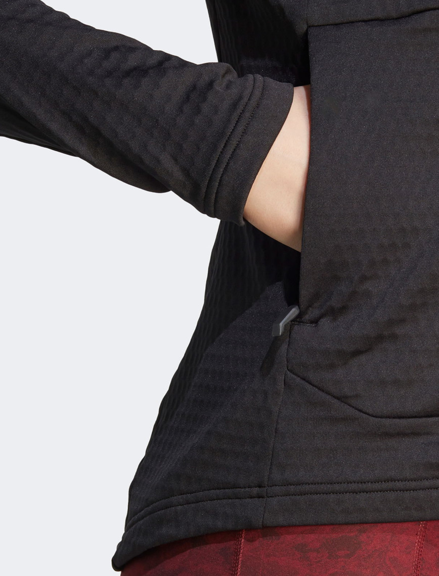 adidas Terrex Multi Light Fleece Full Zip Kadın Siyah Antrenman Üstü