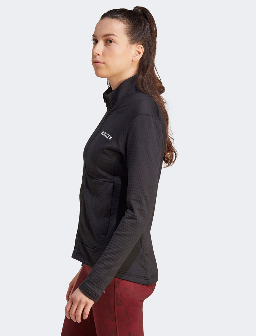 adidas Terrex Multi Light Fleece Full Zip Kadın Siyah Antrenman Üstü