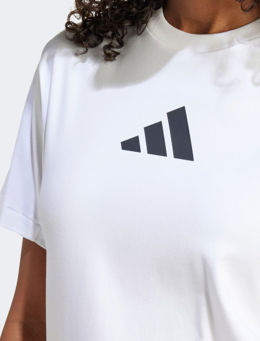 adidas Z.N.E. Kadın Beyaz Günlük T-Shirt