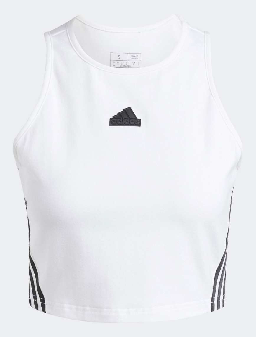adidas 3S Kadın Beyaz Antrenman Atleti adidas 3S Kadın Beyaz Antrenman Atleti