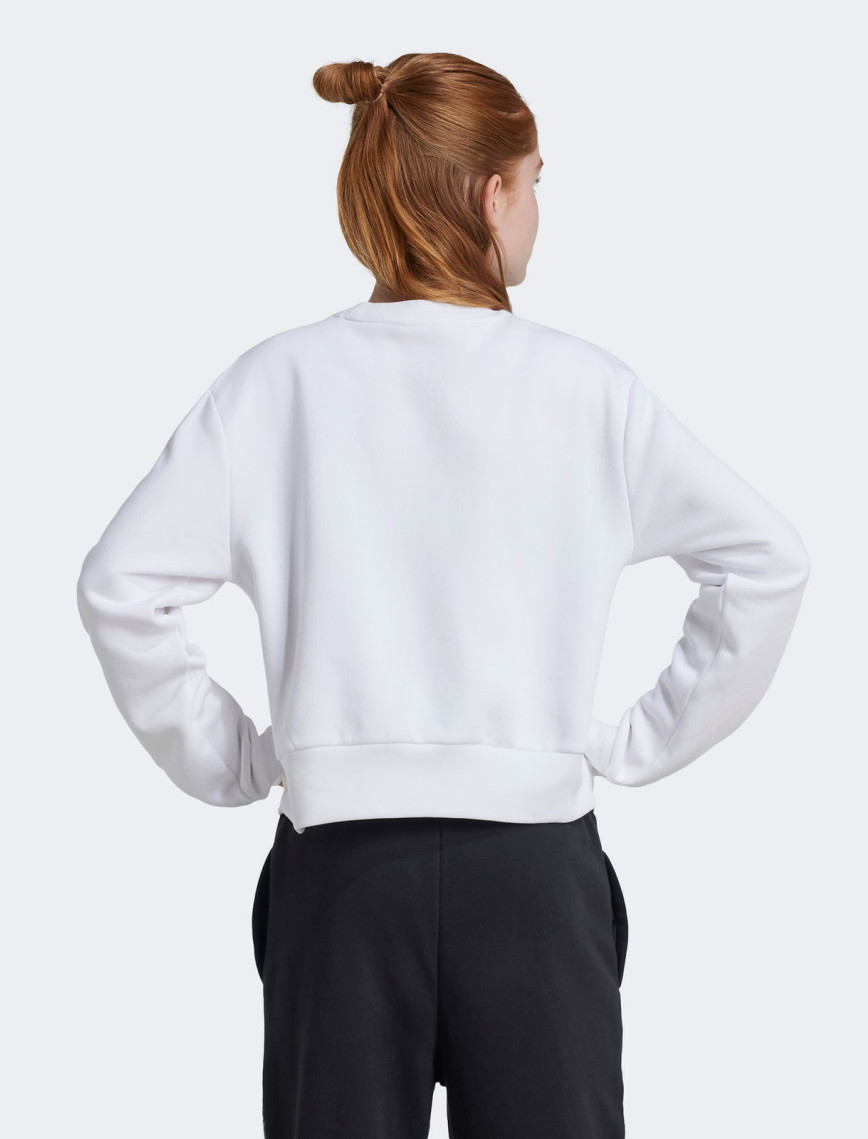 adidas Crew Çocuk Beyaz Günlük Sweatshirt adidas Crew Çocuk Beyaz Günlük Sweatshirt