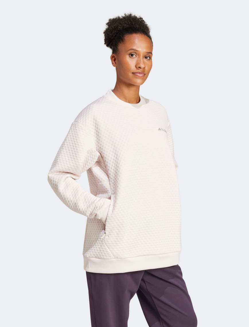 adidas XPL Crew Neck Kadın Beyaz Günlük Sweatshirt adidas XPL Crew Neck Kadın Beyaz Günlük Sweatshirt