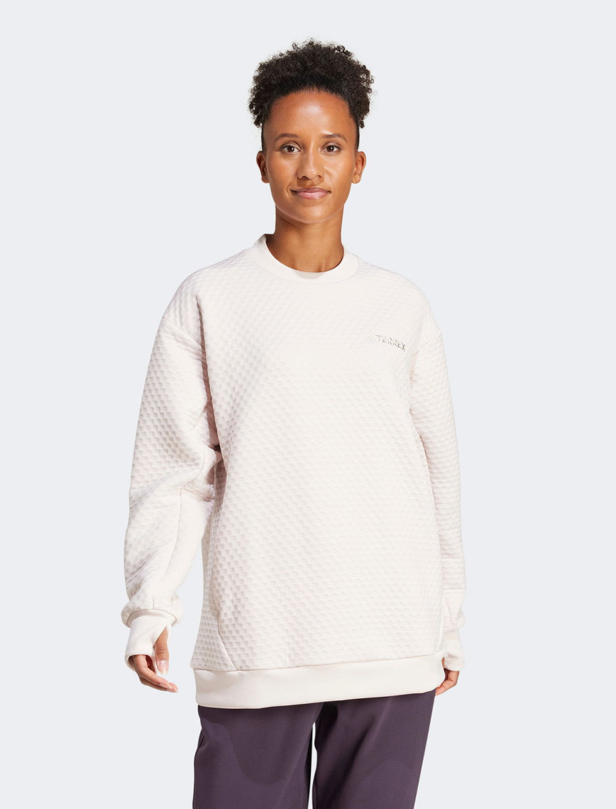 adidas XPL Crew Neck Kadın Beyaz Günlük Sweatshirt adidas XPL Crew Neck Kadın Beyaz Günlük Sweatshirt