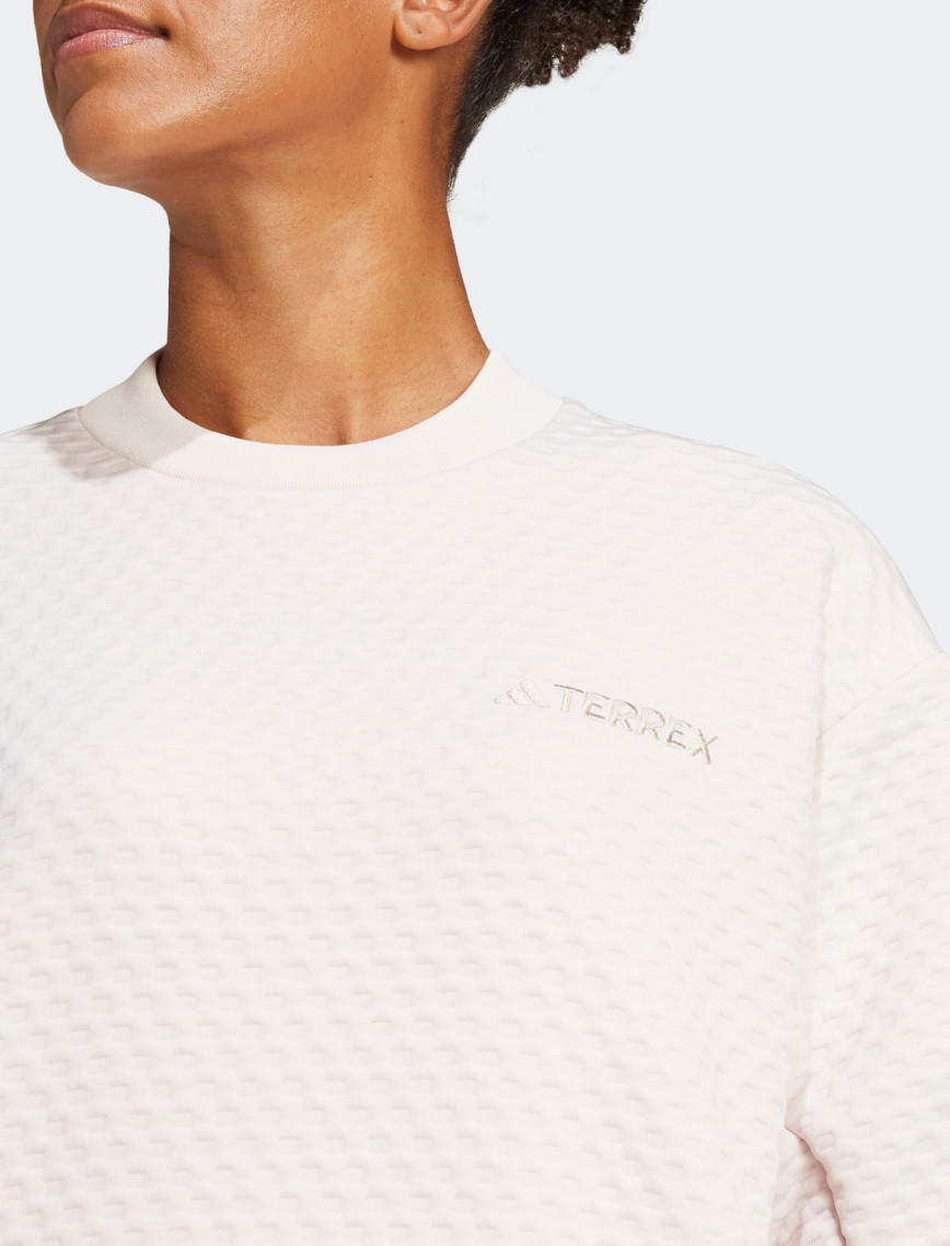 adidas XPL Crew Neck Kadın Beyaz Günlük Sweatshirt adidas XPL Crew Neck Kadın Beyaz Günlük Sweatshirt