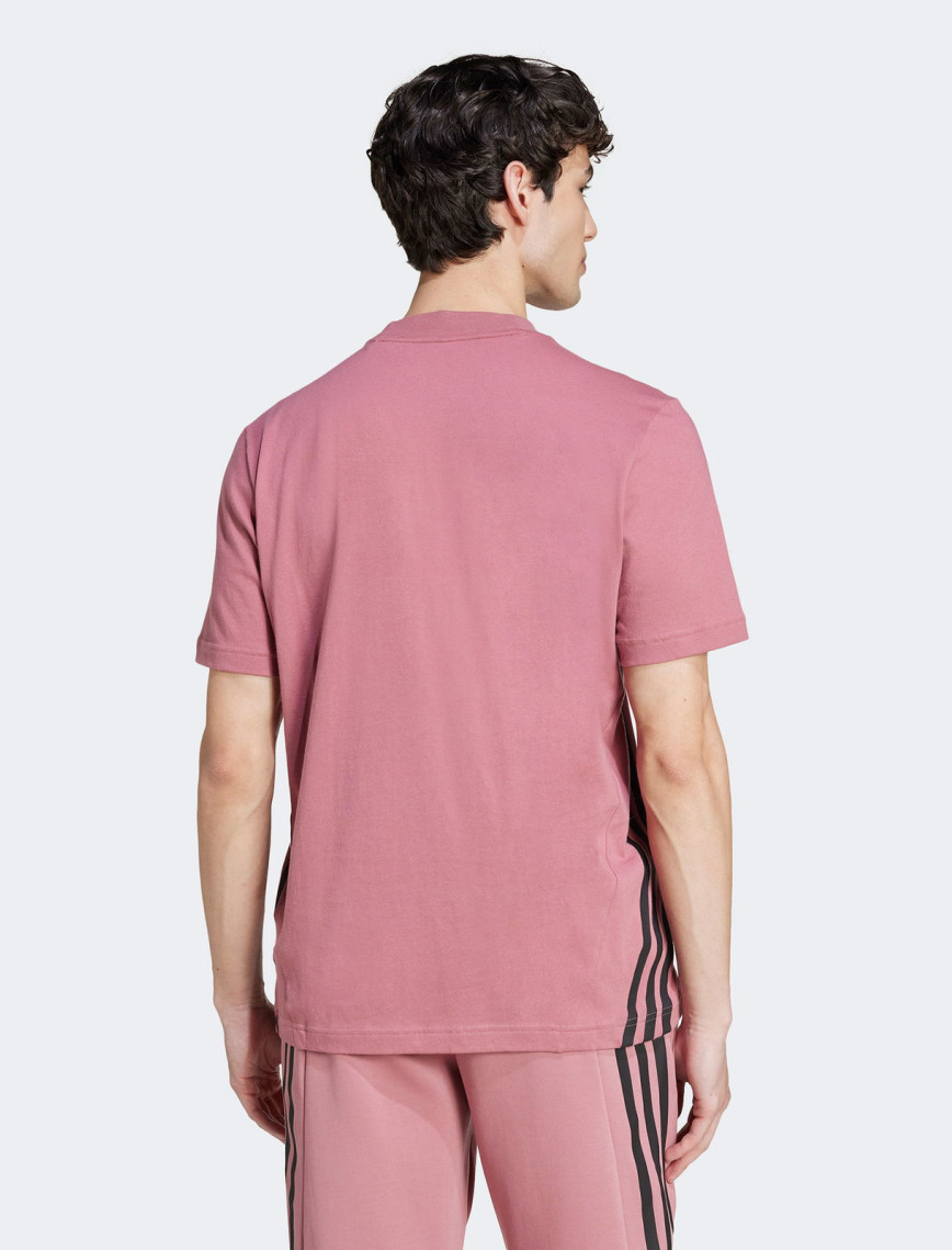 adidas Future Icons 3 Striped Erkek Pembe Günlük T-Shirt adidas Future Icons 3 Striped Erkek Pembe Günlük T-Shirt
