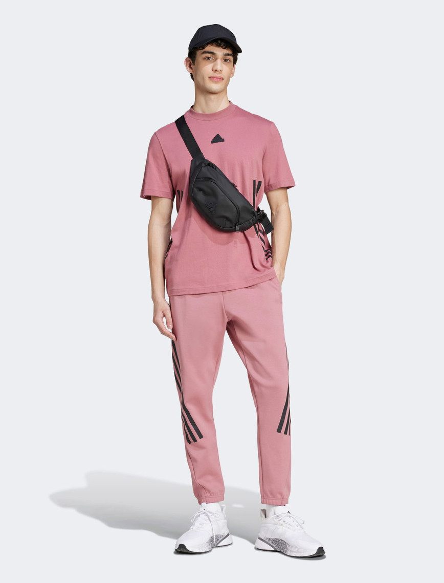 adidas Future Icons 3 Striped Erkek Pembe Günlük T-Shirt adidas Future Icons 3 Striped Erkek Pembe Günlük T-Shirt