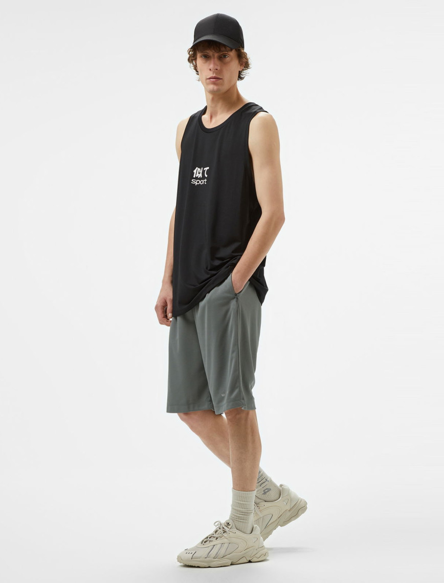 UNITED4 Erkek Gri Antrenman Şortu UNITED4 Erkek Gri Antrenman Şortu