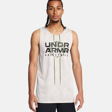 Under Armour Zone Çit Taraflı Erkek Beyaz Antrenman Atlet Under Armour Zone Çit Taraflı Erkek Beyaz Antrenman Atlet