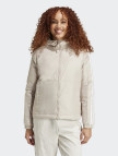 adidas Sportswear Essentials 3 Striped Insulated Kadın Bej Mont adidas Sportswear Essentials 3 Striped Insulated Kadın Bej Mont