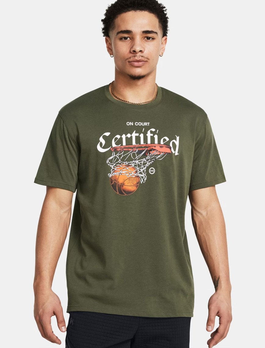 Under Armour Heavyweight Erkek Yeşil Basketbol T-Shirt Under Armour Heavyweight Erkek Yeşil Basketbol T-Shirt