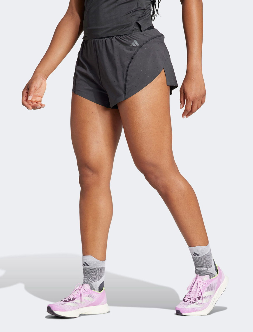 adidas Adizero Running Split Kadın Siyah Koşu Şortu adidas Adizero Running Split Kadın Siyah Koşu Şortu