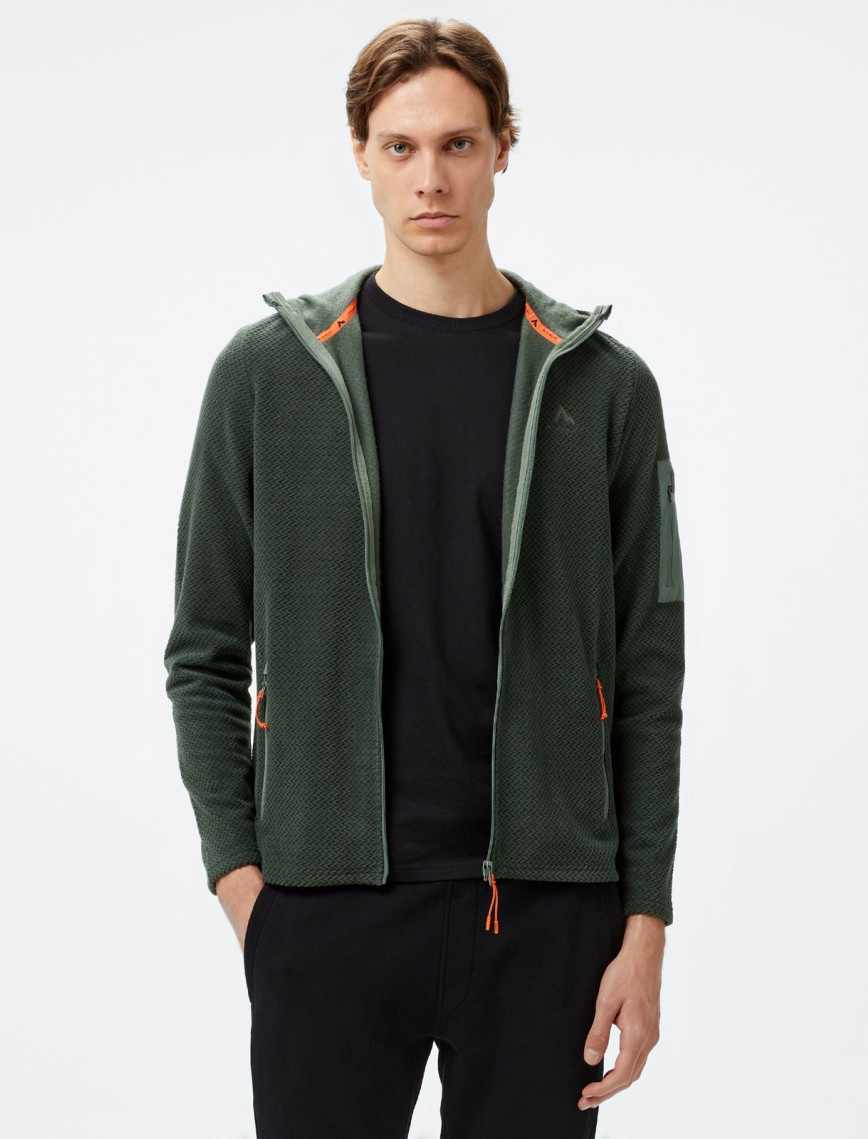 Mc Kinley Hucture II Fz Erkek Siyah Outdoor Sweatshirt