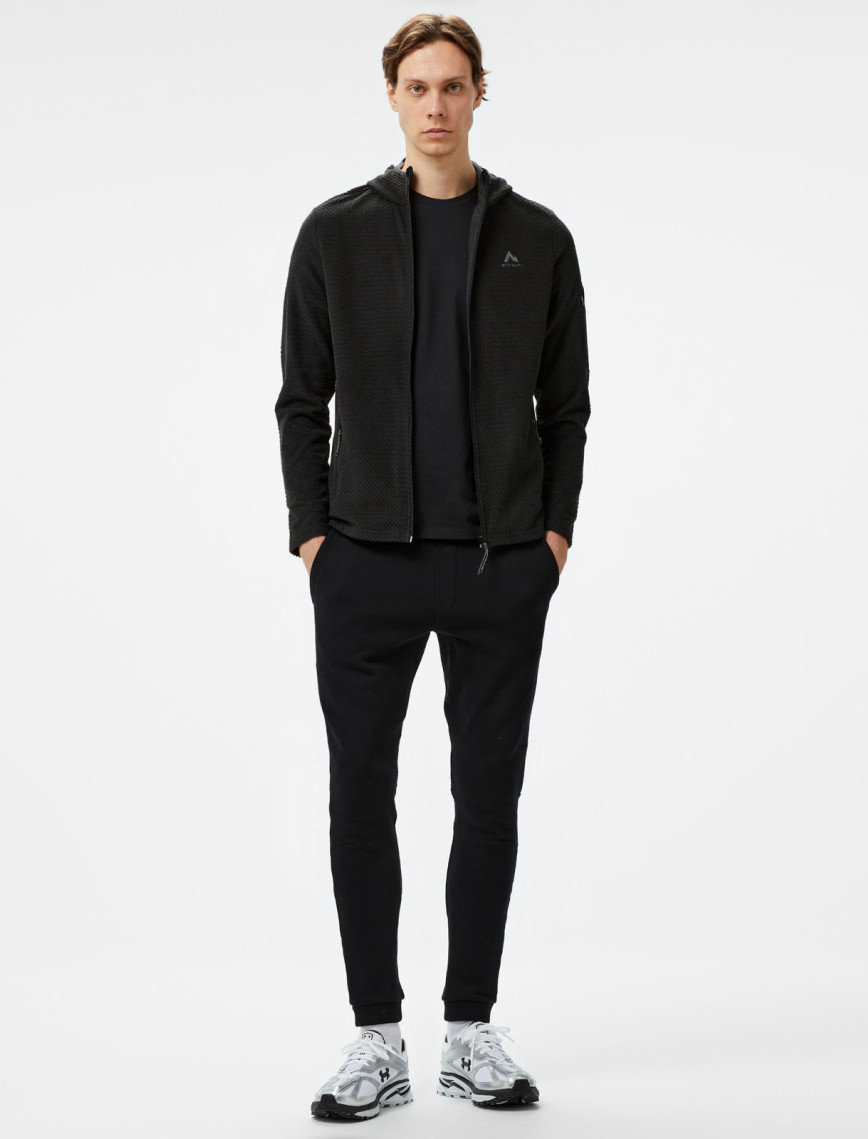 Mc Kinley Hucture II Fz Erkek Siyah Outdoor Sweatshirt