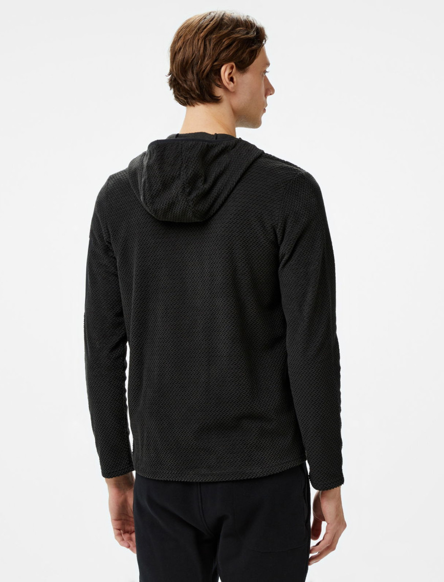 Mc Kinley Hucture II Fz Erkek Siyah Outdoor Sweatshirt