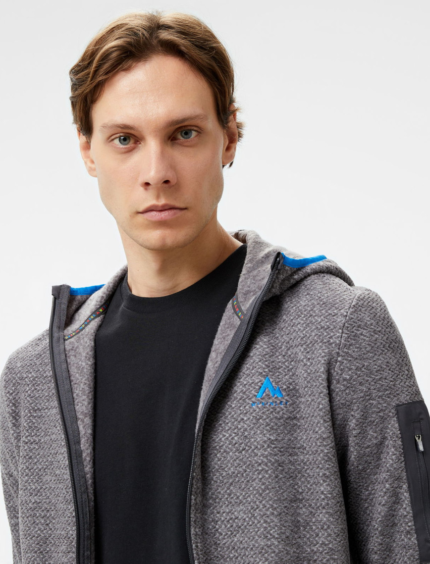 Mc Kinley Hucture II Fz Erkek Gri Outdoor Sweatshirt