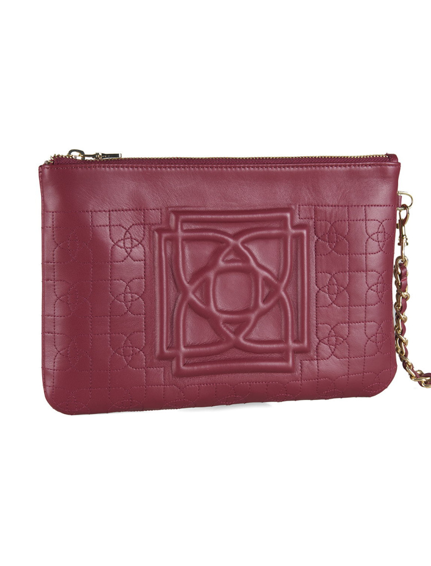 Vionya Bordo Nakışlı El Çantası Vionya Bordo Nakışlı El Çantası