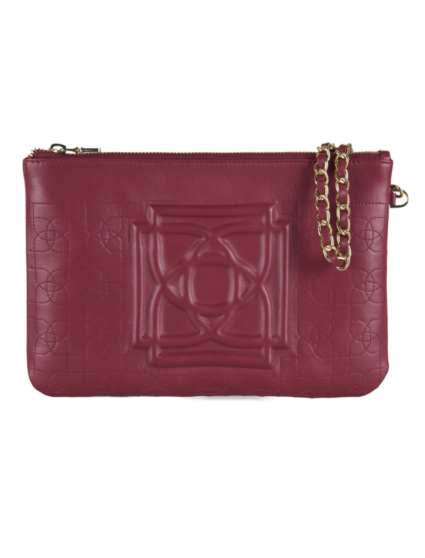 Vionya Kırmızı Nakışlı El Çantası Vionya Kırmızı Nakışlı El Çantası