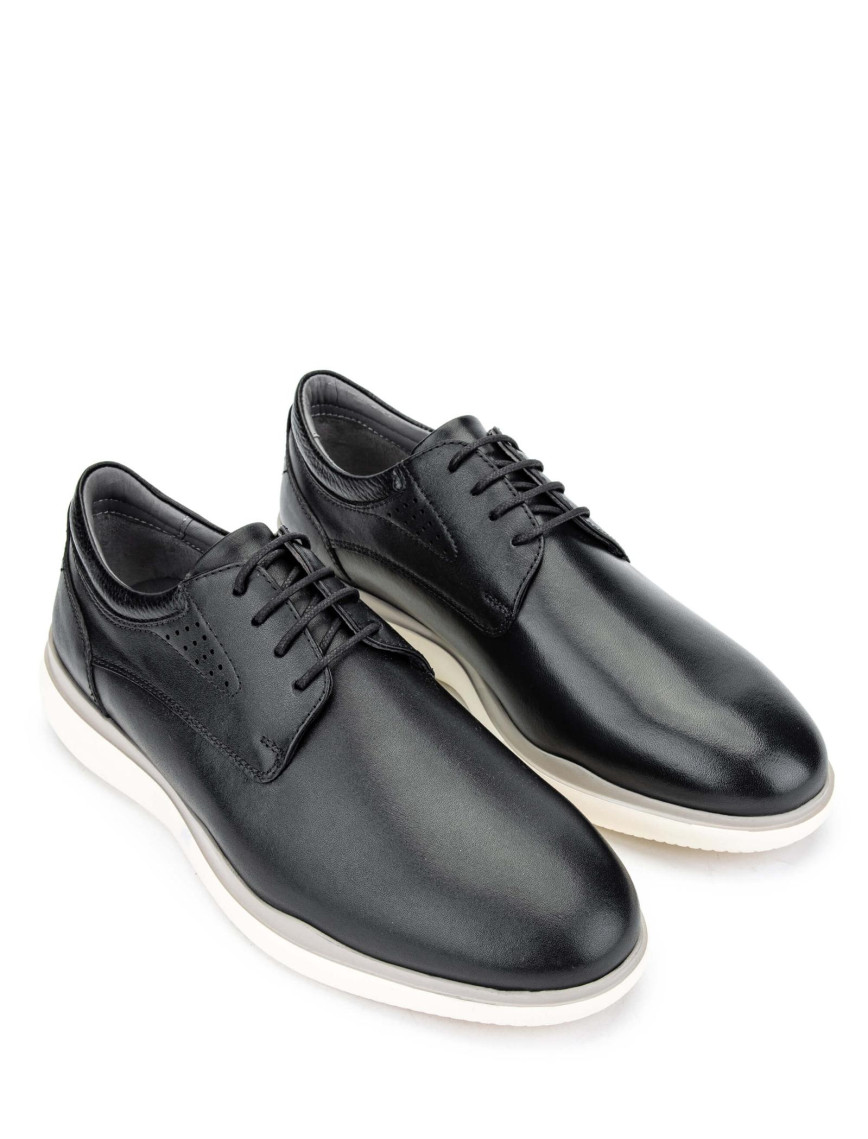 Tamer Tanca Erkek Hakiki Deri Siyah Casual Ayakkabı Tamer Tanca Erkek Hakiki Deri Siyah Casual Ayakkabı