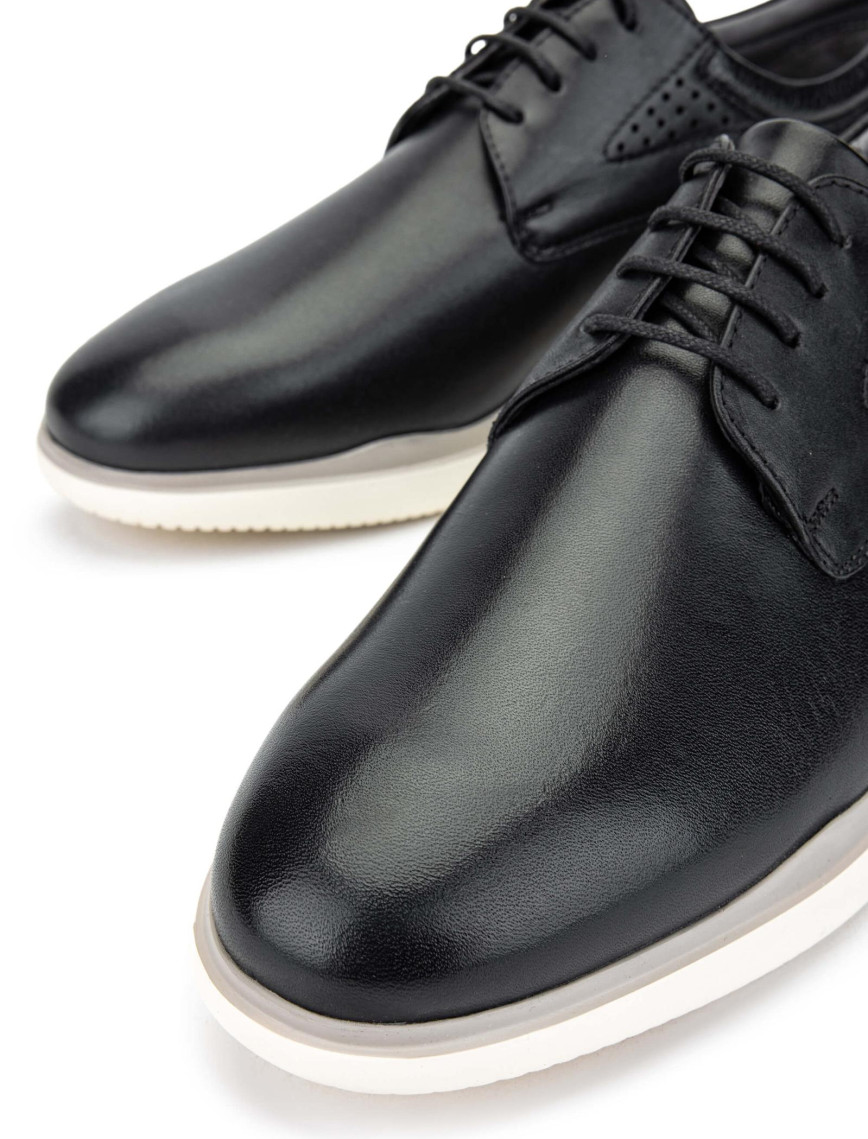 Tamer Tanca Erkek Hakiki Deri Siyah Casual Ayakkabı Tamer Tanca Erkek Hakiki Deri Siyah Casual Ayakkabı