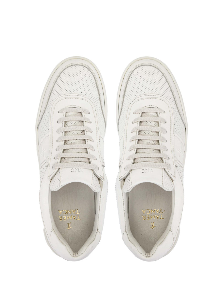 Tamer Tanca Erkek Hakiki Deri Bej Casual Ayakkabı