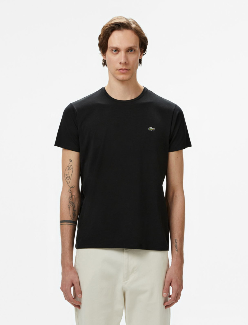 Lacoste Erkek Slim Fit Bisiklet Yaka Bordo T-Shirt Lacoste Erkek Slim Fit Bisiklet Yaka Bordo T-Shirt