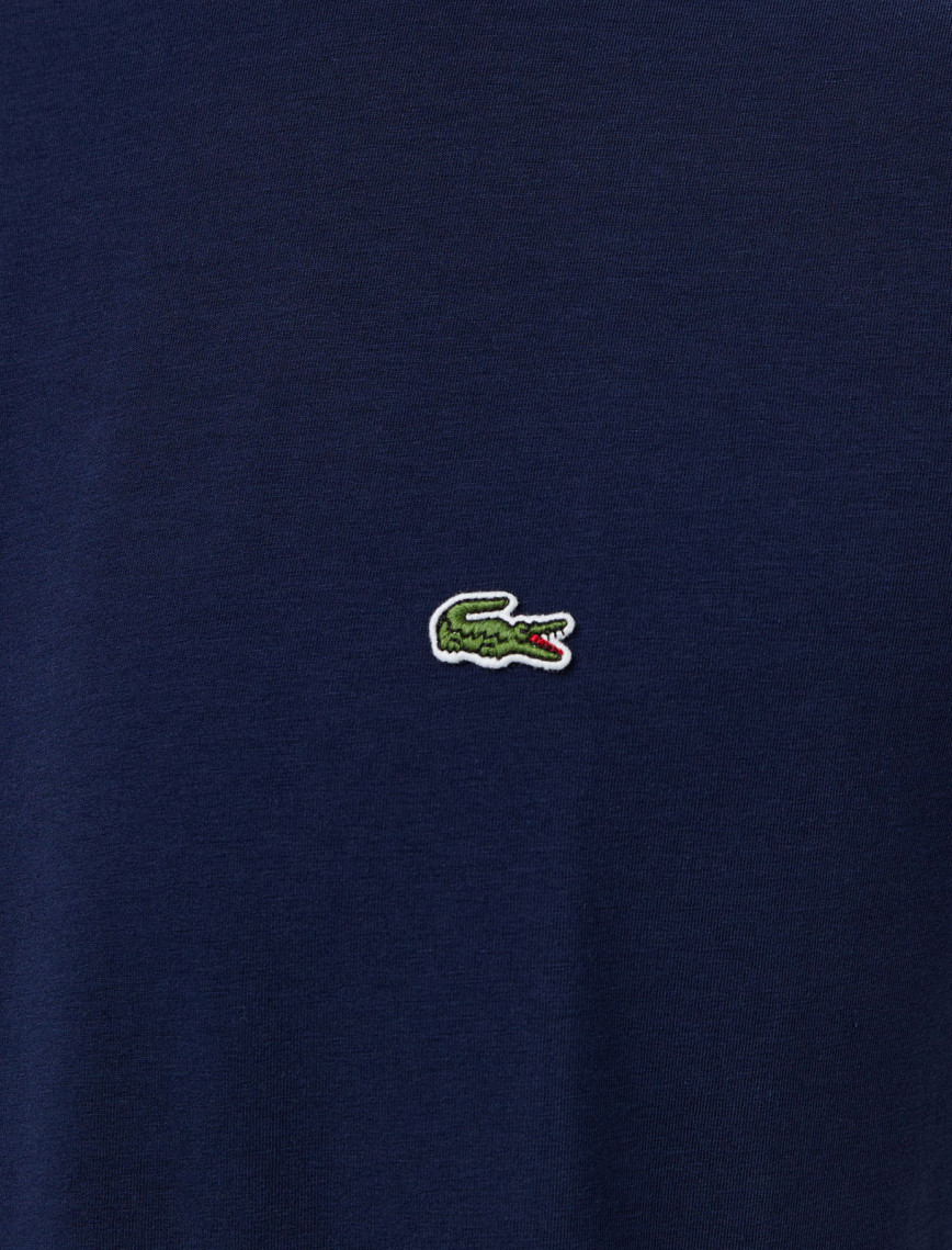 Lacoste Erkek Slim Fit Bisiklet Yaka Lacivert T-Shirt Lacoste Erkek Slim Fit Bisiklet Yaka Lacivert T-Shirt