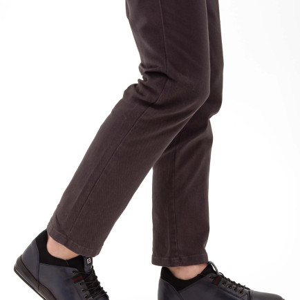 Tamer Tanca Erkek Hakiki Deri Lacivert Casual Ayakkabı