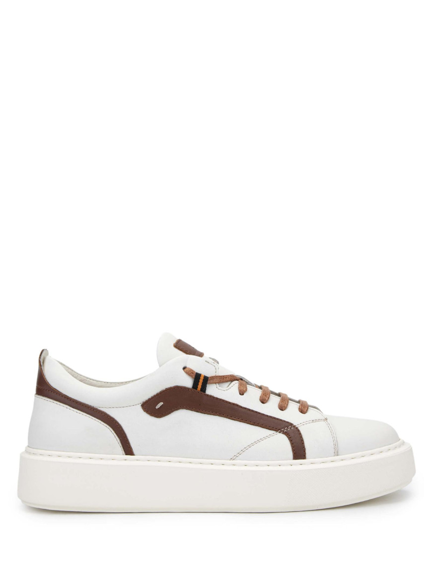 Tamer Tanca Erkek Hakiki Deri Beyaz Sneakers & Spor Ayakkabı