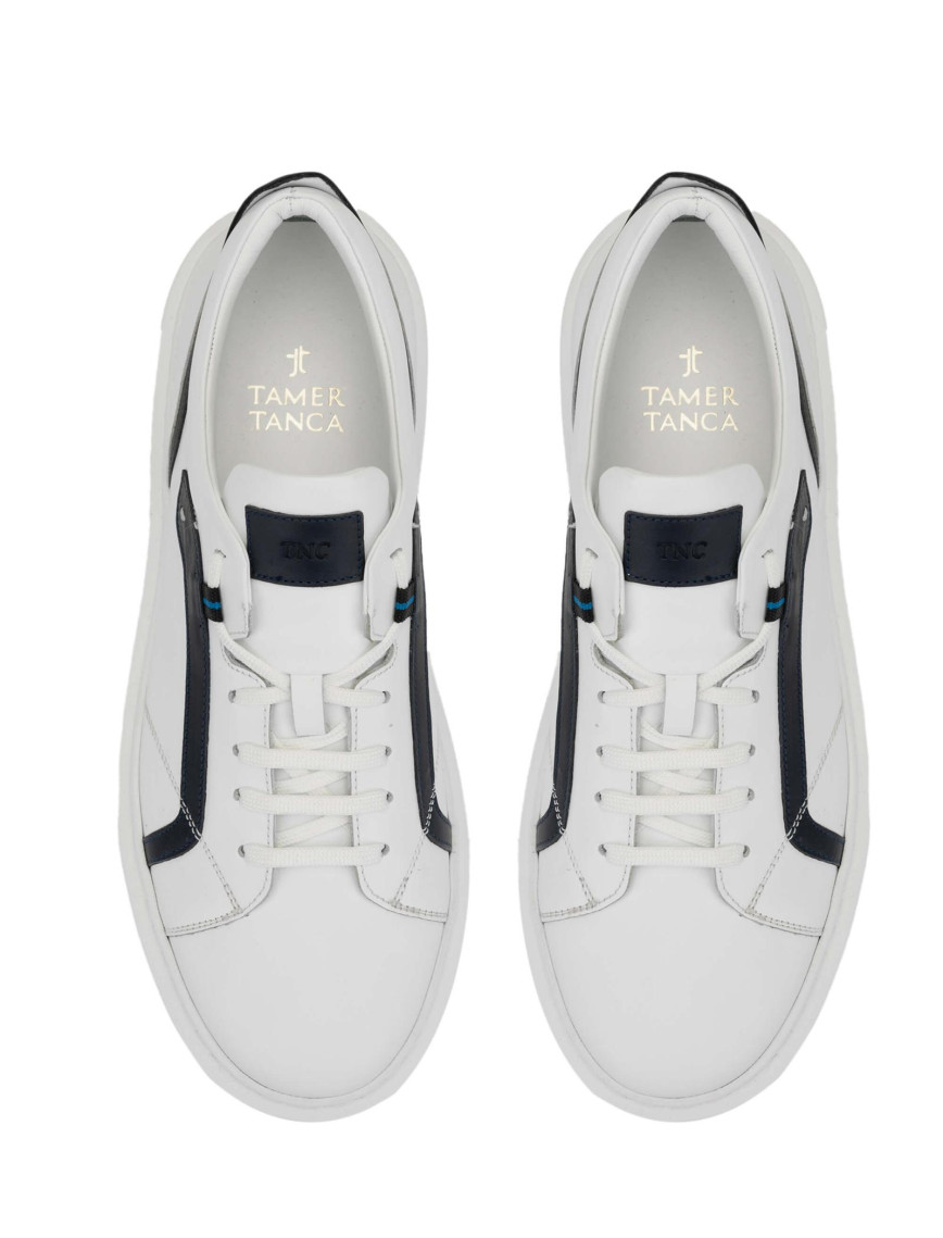 Tamer Tanca Erkek Hakiki Deri Beyaz Sneakers & Spor Ayakkabı