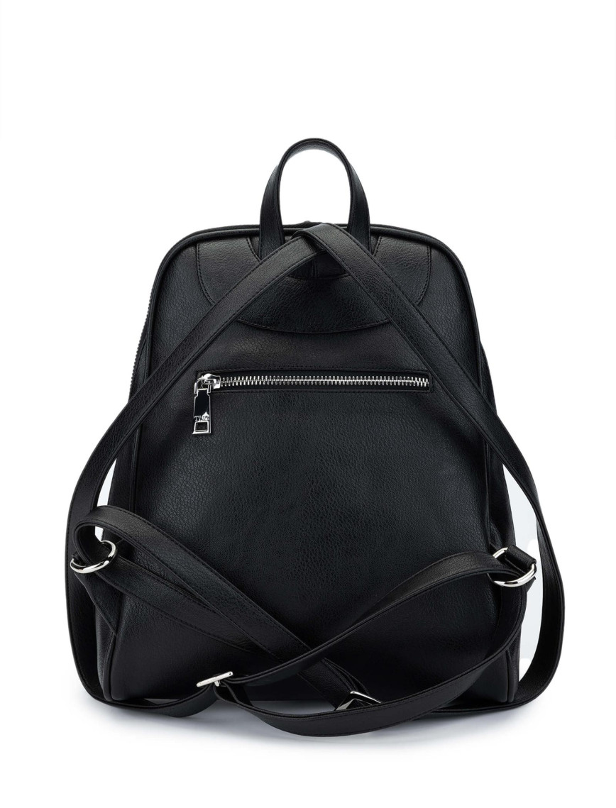 Tamer Tanca Kadın Vegan Siyah Sırt Çantası Tamer Tanca Kadın Vegan Siyah Sırt Çantası