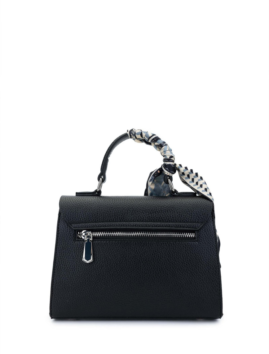 Tamer Tanca Kadın Vegan Siyah Deri Kol Çantası Tamer Tanca Kadın Vegan Siyah Deri Kol Çantası