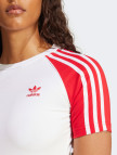 adidas Adicolor 3 Stripe Raglan Kadın Beyaz T-Shirt adidas Adicolor 3 Stripe Raglan Kadın Beyaz T-Shirt