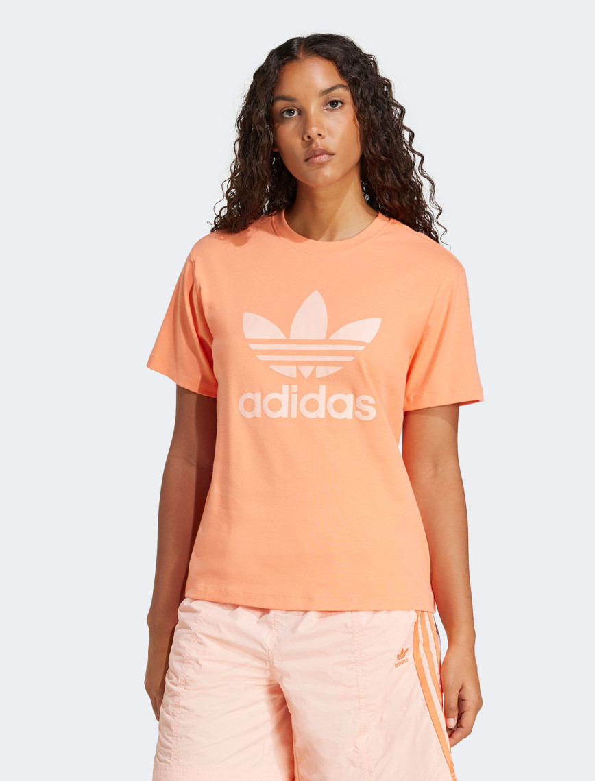 adidas Trefoil Kadın Turuncu T-Shirt adidas Trefoil Kadın Turuncu T-Shirt