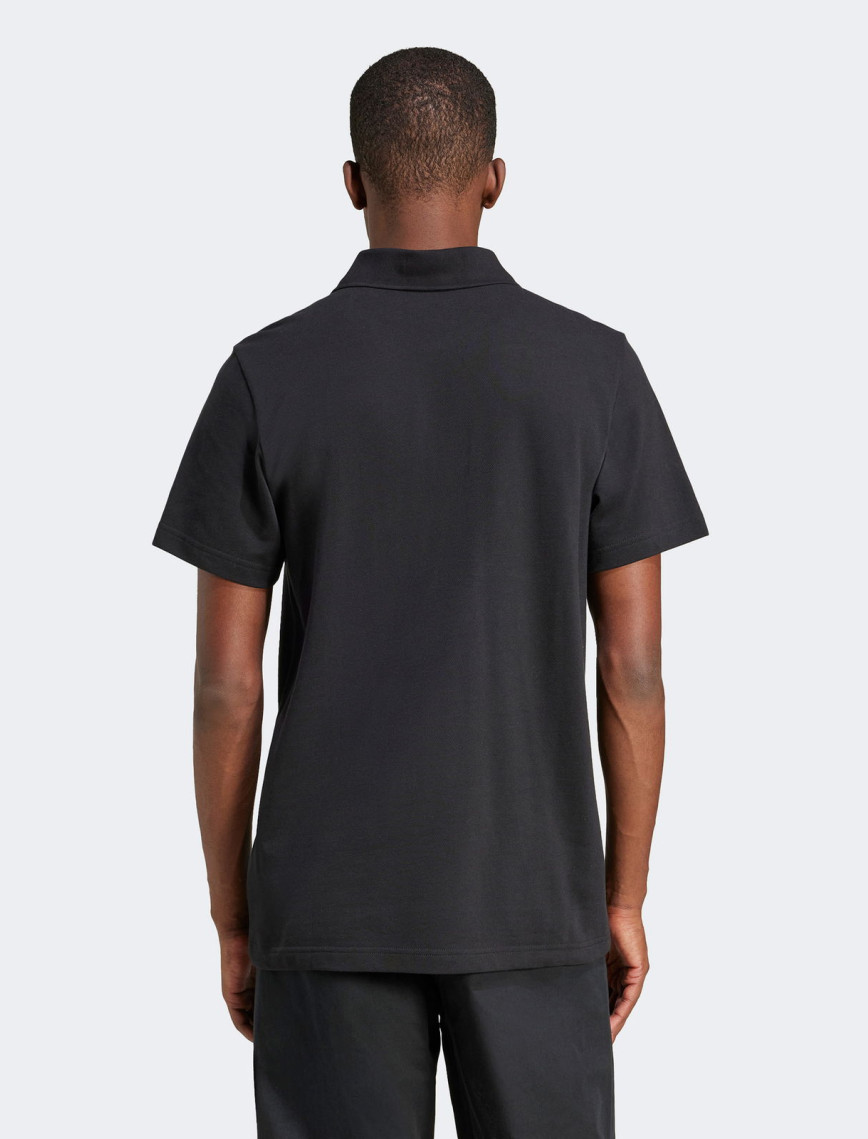 adidas Trefoil Essentials Erkek Siyah Polo adidas Trefoil Essentials Erkek Siyah Polo
