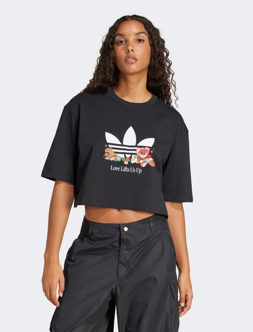 adidas Graphics Nelson Kadın Siyah T-Shirt adidas Graphics Nelson Kadın Siyah T-Shirt