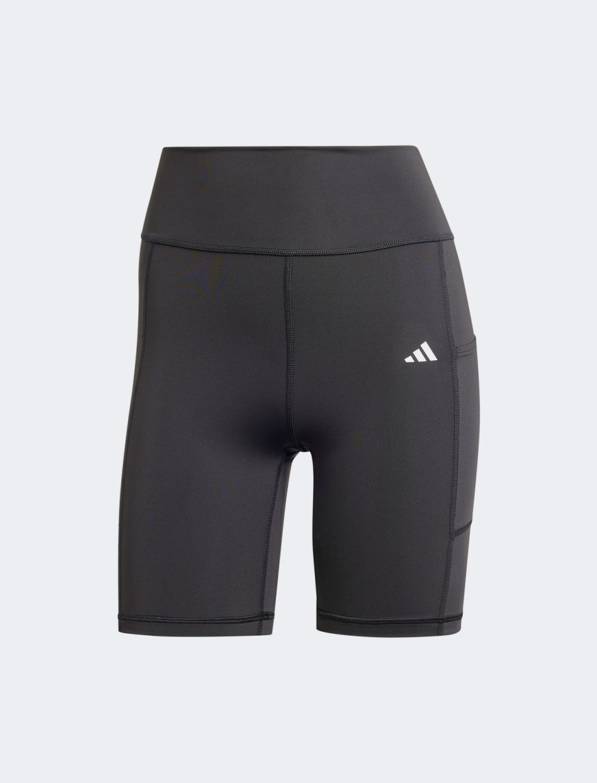 adidas Optime Rib Kadın Siyah Kısa Tayt adidas Optime Rib Kadın Siyah Kısa Tayt