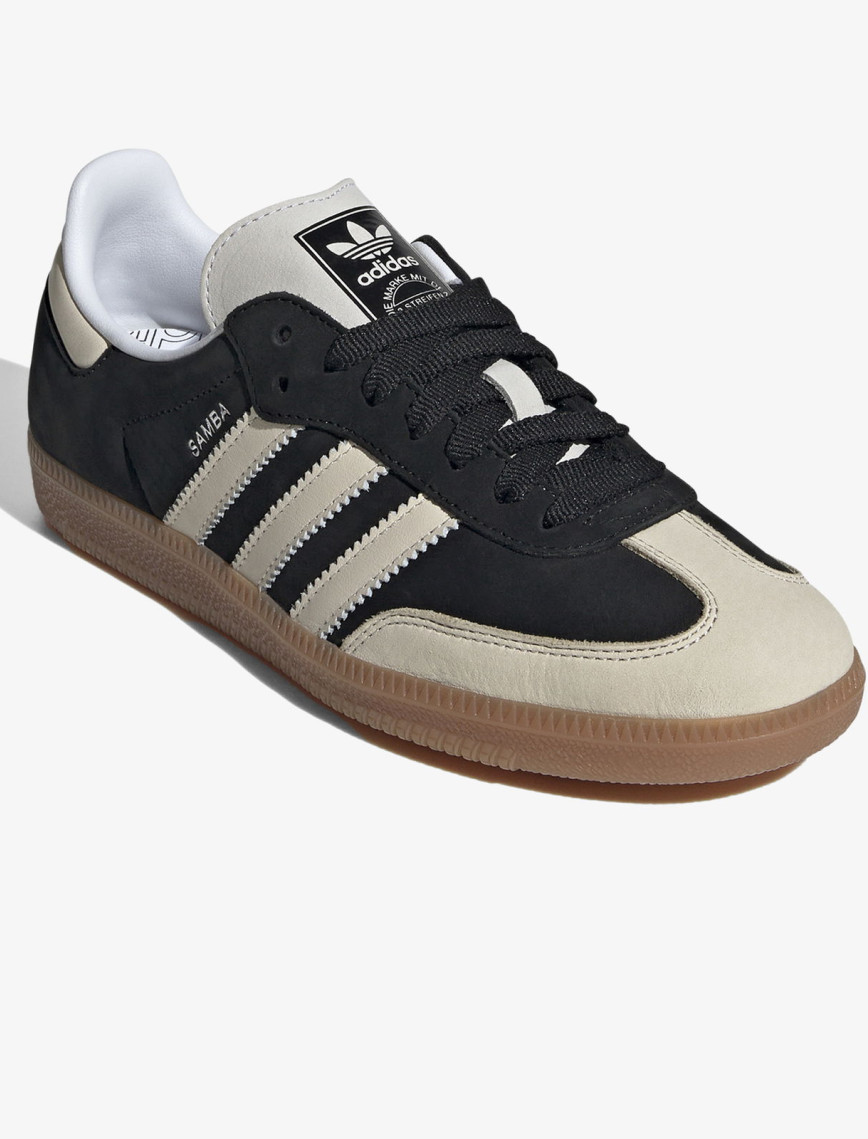adidas Samba OG Kadın Krem/Siyah Spor Ayakkabı adidas Samba OG Kadın Krem/Siyah Spor Ayakkabı