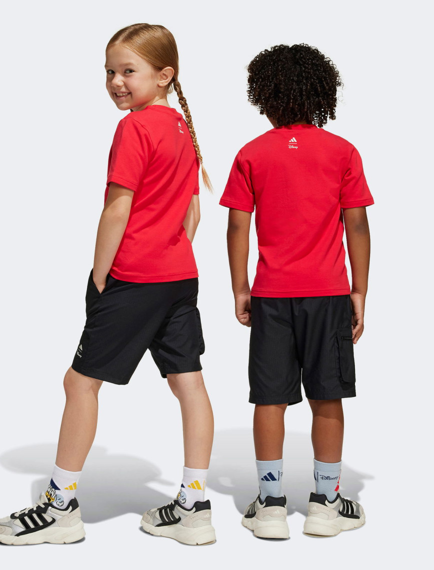 adidas Disney Goofie Çocuk Kırmızı/Siyah Şort Takımı adidas Disney Goofie Çocuk Kırmızı/Siyah Şort Takımı