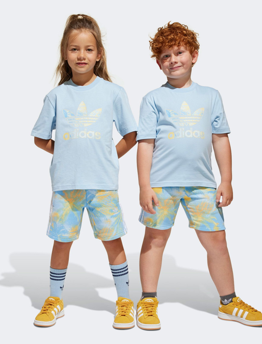 adidas Originals Çocuk Mavi Şort Takım adidas Originals Çocuk Mavi Şort Takım