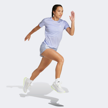 adidas Own the Run 3 Stripes Kadın Gri Şort adidas Own the Run 3 Stripes Kadın Gri Şort