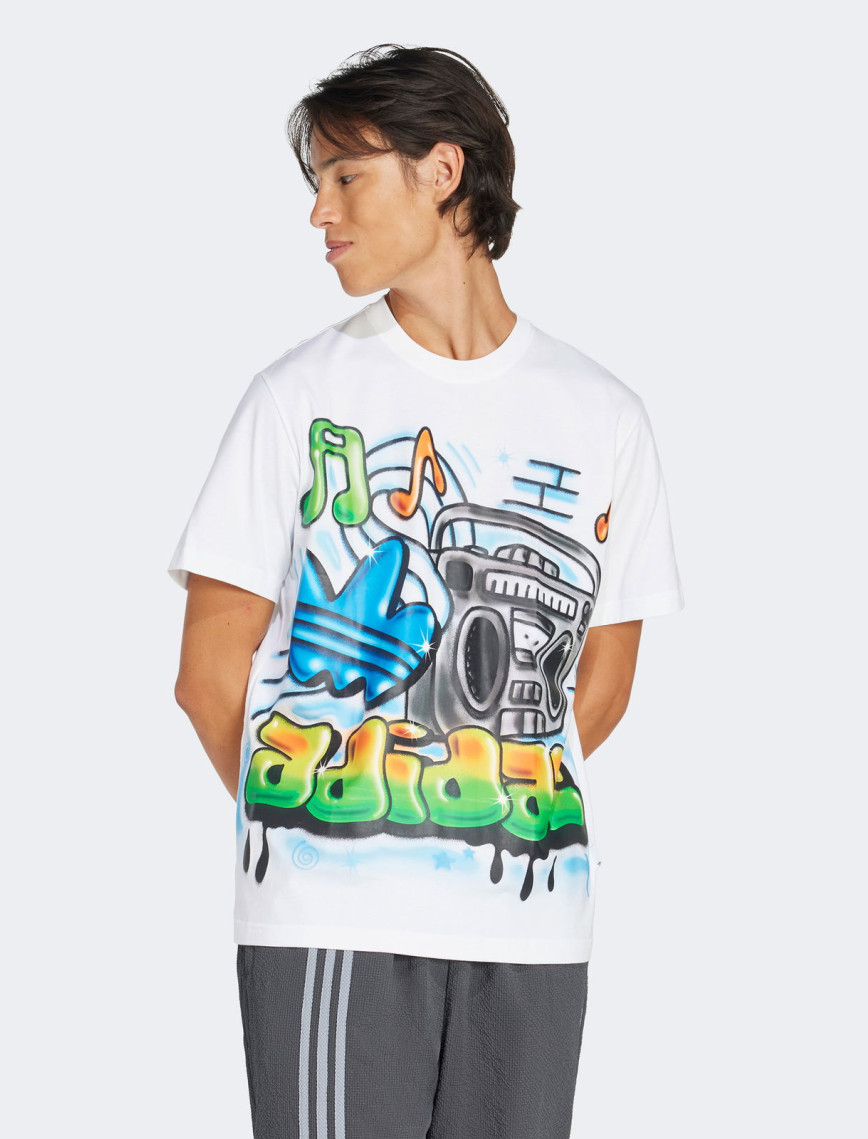 adidas Q12 Ts Street Erkek Beyaz T-Shirt adidas Q12 Ts Street Erkek Beyaz T-Shirt