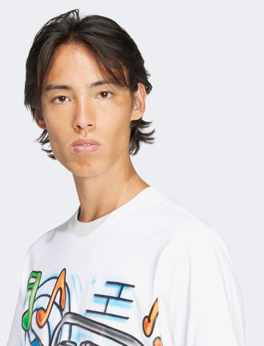 adidas Q12 Ts Street Erkek Beyaz T-Shirt adidas Q12 Ts Street Erkek Beyaz T-Shirt