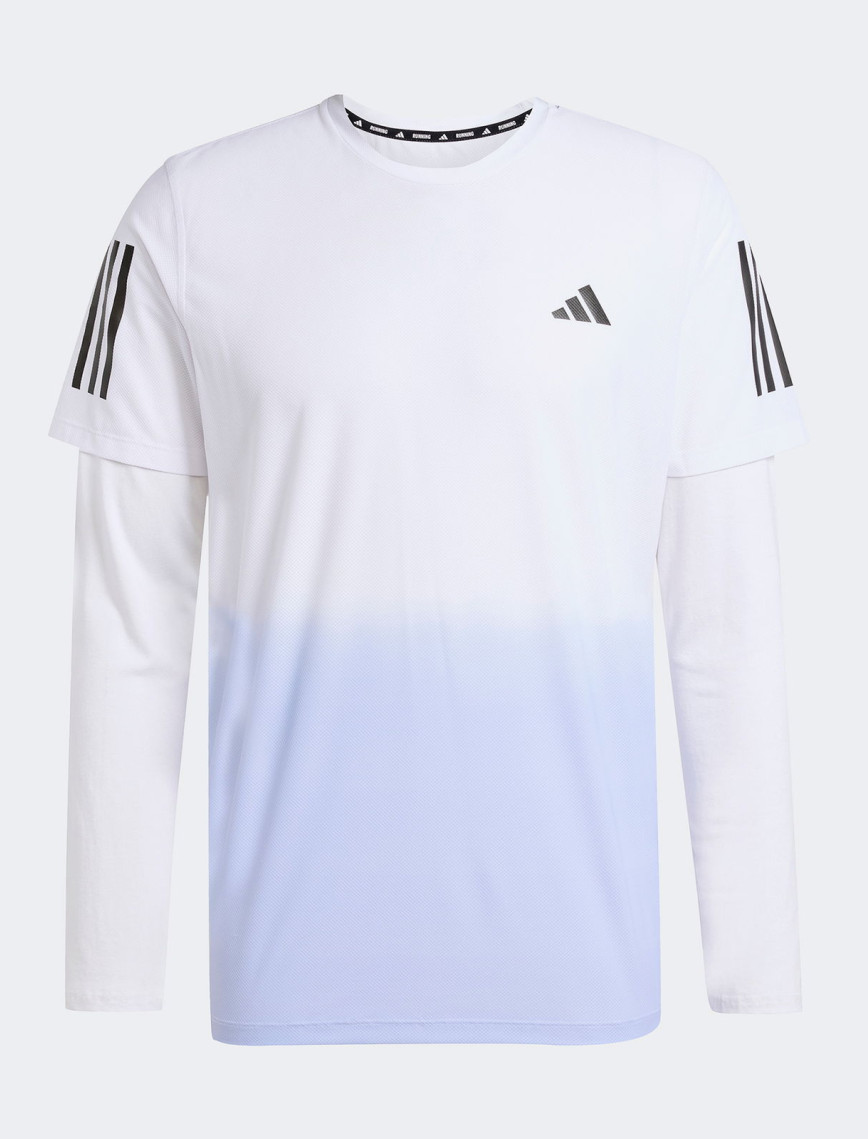 adidas Own The Run Climacool Colorblock Erkek Beyaz T-Shirt adidas Own The Run Climacool Colorblock Erkek Beyaz T-Shirt
