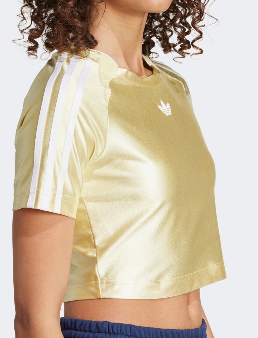 adidas Originals Kadın Sarı Crop T-Shirt adidas Originals Kadın Sarı Crop T-Shirt