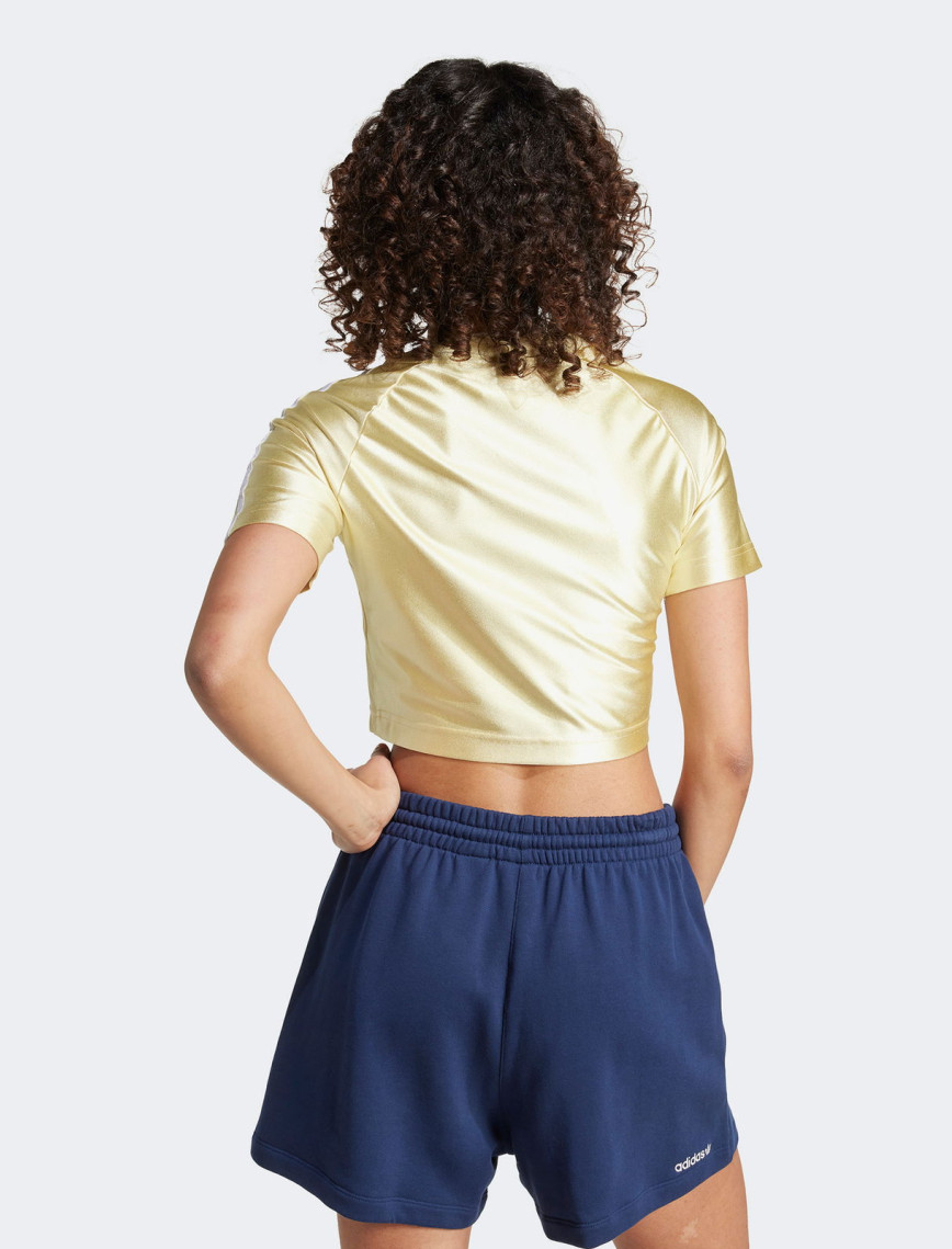 adidas Originals Kadın Sarı Crop T-Shirt adidas Originals Kadın Sarı Crop T-Shirt